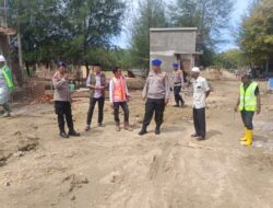 Polairud Polres Lhokseumawe Kawal Pembangunan Kampung Nelayan Merah Putih di Lancok