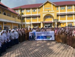 Polsek Banda Sakti Sosialisasikan Penerimaan Murid Baru SMA Kemala Taruna Bhayangkara di SMP Negeri 2 Lhokseumawe