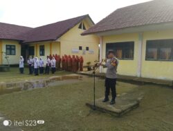 Polsek Meurah Mulia Ajak Pelajar Jauhi Narkoba dan Kenakalan Remaja Lewat Upacara Bendera