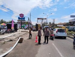 Polsek Muara Dua Antisipasi Antrian BBM di SPBU Sawang Keupeula Cunda, Arus Lalu Lintas Berjalan Lancar