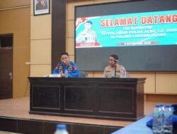 Tim Supervisi Ditpolairud Polda Aceh Kunjungi Polres Lhokseumawe, Tinjau Administrasi dan Kondisi Kapal Patroli