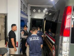 Satsamapta Polres Lhokseumawe Kawal Pemindahan Narapidana ke Lapas Narkotika Langsa