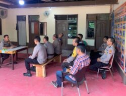 Polsek Syamtalira Bayu Gelar Anev Bulanan, Kapolsek Tekankan Disiplin, Pelayanan Prima, dan Sinergitas