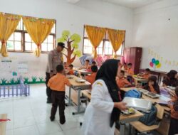 Polsek Muara Dua Monitoring Program Makan Bergizi Gratis di Sekolah dan Posyandu
