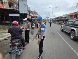 Propam Polres Lhokseumawe Awasi Ketat Pelaksanaan Razia Operasi Zebra Seulawah 2025