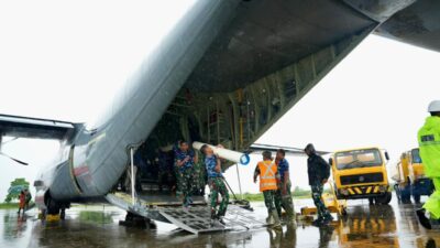 PLN Bangun Tower Emergency untuk Pulihkan Jaringan Kelistrikan Aceh