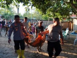 Kapolres Lhokseumawe Pimpin Evakuasi Jenazah Korban Banjir di Pedalaman Aceh Utara