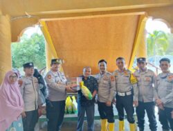 Kapolres Lhokseumawe Salurkan Bantuan Sembako untuk Warga Dewantara Terdampak Banjir
