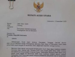 Bupati Aceh Utara Nyatakan Tak Mampu Tangani Banjir, Resmi Minta Bantuan Presiden