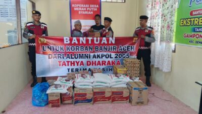 Alumni Akpol 2005 Salurkan Bantuan Sembako untuk Warga Terdampak Banjir di Samudera Aceh Utara