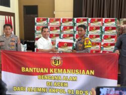 Wali Kota Lhokseumawe Apresiasi Bantuan Alumni Akpol 91: “Luar Biasa dan Sangat Berguna untuk Warga Terdampak Banjir