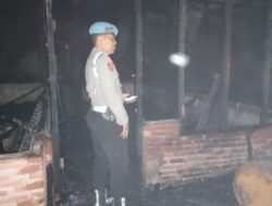 Satu Unit Rumah Kayu Semi Permanen di Blang Mangat Terbakar, Kerugian Ditaksir Rp80 Juta