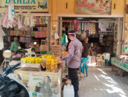 Cegah Guantibmas dan Kelangkaan Sembako, Polsek Samudera Intensifkan Patroli Pasar