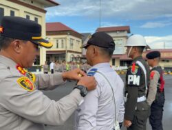 Kapolres Lhokseumawe Pimpin Apel Gelar Pasukan Operasi Lilin Seulawah 2025