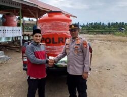 Sat Binmas Polres Lhokseumawe Serahkan Bantuan Sosial kepada LPI Ihyaul Quran di Ujung Blang