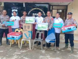 Pulihkan Pelayanan Usai Banjir, Kapolres Lhokseumawe Selurkan Perlengkapan Kantor ke Polsek Muara Batu