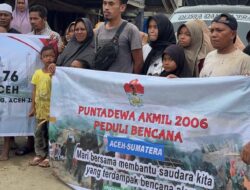 Bantuan Akabri 76 dan Akmil 2006 Peduli Banjir, Warga Aceh Utara: Sangat Membantu Kami