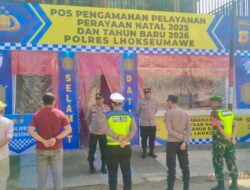 Pengamanan Nataru, Polres Lhokseumawe Pastikan Kesiapan Pos Pam Ops Lilin Seulawah 2025