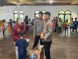 Polres Lhokseumawe Gelar Trauma Healing untuk Anak-Anak Terdampak Banjir di Desa Ujung Pacu