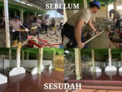 Polres Lhokseumawe Gelar Bakti Sosial di Masjid Paya Rabo Lhok, Kecamatan Sawang
