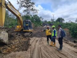 Polisi Lakukan Pengamanan Perbaikan Jalan KKA – Bener Meriah KM 32