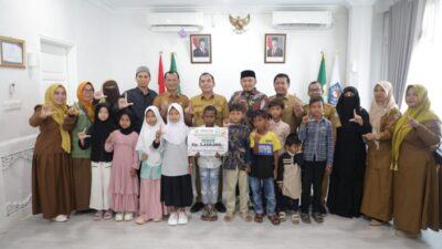 204 Anak Yatim Asuh Wali Kota Lhokseumawe Terima Pencairan Santunan