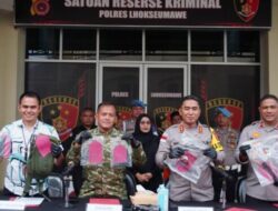 Kapolres Lhokseumawe dan Dandim 0103 Aceh Utara Ungkap Penangkapan Tersangka Kepemilikan Senjata Api Ilegal