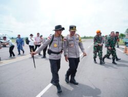 Kapolres Lhokseumawe Sambut Kedatangan Kapolda Aceh Terkait Penanganan Bencana Alam