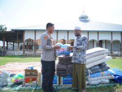 Kapolres Lhokseumawe Serahkan Bantuan ke Dayah Bahrul Ulum Diniyah Islamiyah di Muara Batu