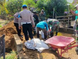 TNI–Polri dan Warga Blang Gurah Gotong Royong Bangun Tanggul Irigasi Darurat Pascabanjir