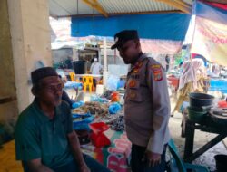 Polisi Patroli dan Monitoring Pasar Keude Punteut, Cegah Guantibmas