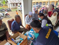 Pengobatan Gratis untuk Korban Banjir, Sidokkes Polres Lhokseumawe Layani Ratusan Warga di Sawang