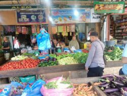 Patroli Pasar Inpres Lhokseumawe, Polisi Cegah Guantibmas dan Jaga Kondusivitas