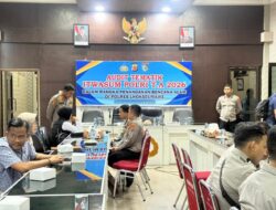Itwasum Polri Gelar Audit Tematik Penanganan Bencana Alam di Polres Lhokseumawe