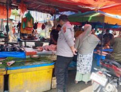 Polsek Samudera Intensifkan Pengamanan Pasar Tradisional Cegah Guantibmas