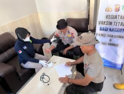 Polres Lhokseumawe Gelar Baktikes, Berikan Vaksin Tetanus dan Vitamin kepada Personel BKO Brimob
