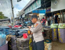 Polsek Banda Sakti Lakukan Patroli dan Monitoring Pasar Inpres untuk Cegah Guantibmas