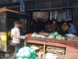 Polsek Syamtalira Bayu Gelar Patroli Pasar untuk Cegah Guantibmas