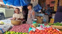 Polsek Syamtalira Bayu Intensifkan Patroli Dialogis di Pasar Keude Bayu untuk Cegah Guantibmas