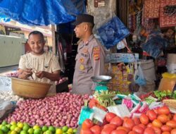 Polsek Syamtalira Bayu Intensifkan Patroli Dialogis di Pasar Keude Bayu untuk Cegah Guantibmas