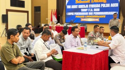 Polres Lhokseumawe Terima Audit Kinerja Itwasda Polda Aceh Tahap I T.A. 2026