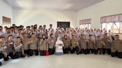 Mahasiswa STIK Lemdiklat Polri Angkatan Ke-83 Saweu Sikula di SMA Negeri 5 Lhokseumawe