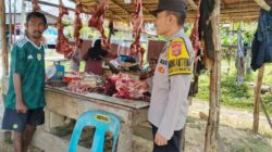 Pengamanan Meugang Besar di Krueng Geukueh, Polisi Hadir Pastikan Situasi Kondusif