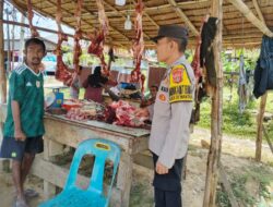 Pengamanan Meugang Besar di Krueng Geukueh, Polisi Hadir Pastikan Situasi Kondusif