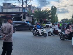 Jelang Buka Puasa, Personel Gabungan Siaga Atur Lalu Lintas di 25 Titik Rawan Lhokseumawe