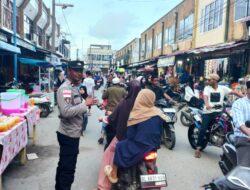 Sore Ramadan di Keude Punteuet, Polisi Hadir Jaga Kelancaran Arus Jelang Berbuka
