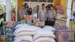 Di Tengah Ramadan, Kapolres Lhokseumawe Salurkan Bantuan Kapolri untuk Pengungsi Banjir Desa Bungkah