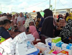 163 Warga Huntara Blang Naleung Mameh Jalani Pengobatan Gratis dalam Baktikes Pengabdian Mahasiswa STIK-PTIK