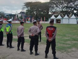 Polres Lhokseumawe Amankan Bazar Ramadhan di Lapangan Hiraq, Ragam Lomba Islami Semarakkan Penutupan