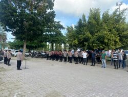 Polres Lhokseumawe Gelar Apel dan Pengamanan Lalu Lintas Jelang Berbuka Puasa